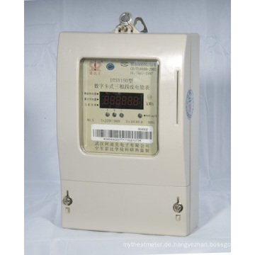 Drei-Phasen-Drei-Drähte IC-Karte Vorauszahlung Electric Energy Meter